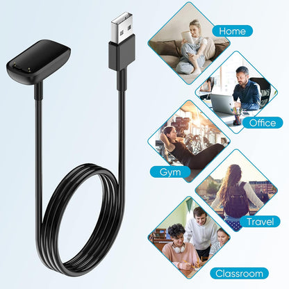 [2-Pack] Charger Cable for Fitbit Luxe, for Fitbit Luxe Charger Fitness Tracker, Replacement Charging Cable Cord Accessory for for Fitbit Luxe and Special Edition (3.3 ft)