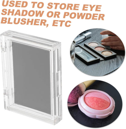 PACKOVE Magnet Box Empty Box Magnetic Eyeshadow Palette Empty Eyeshadow Organizer Eye Shadow Box Transparent Makeup Case DIY Accessory DIY Cosmetic Pallet DIY As