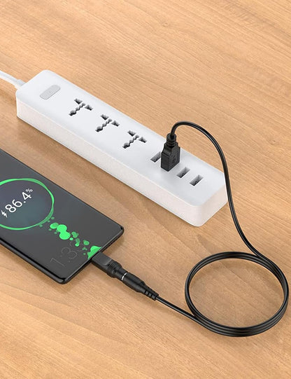 Tonton 5V Universal USB to DC Charger Charging Cable, 5.5x2.1mm DC Plug Power Cable with 13 Adapter Plugs for Mini Portable Fan, Bluetooth Speaker, Webcam, Router, Mobile Phone, Power Bank, USB Hub