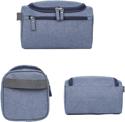 EGOGO Toiletry Bag Travel Overnight Wash Gym Shaving Bag Travel Makeup Organizer with Hanging Hook for Men and Women Ladies E528-3 (Grey)