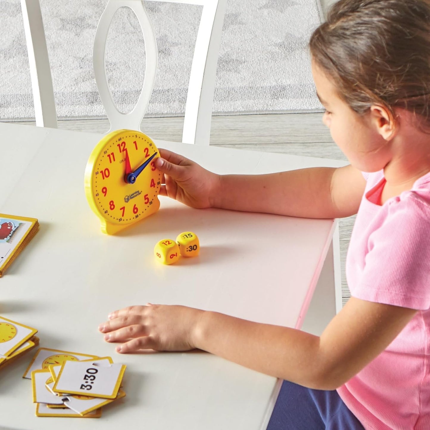 Learning Resources Time Activity Set - 41 Pieces, Ages 5+ Teaching Clocks for Kids, Telling Time, Homeschool Supplies, Kindergartner Learning Activities