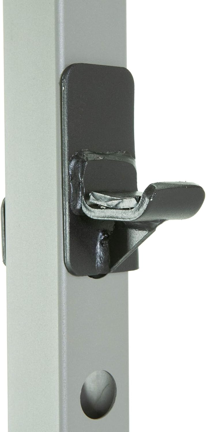 Fitness Reality 2816 Steel J-Hooks for Squat Rack Power Cage - Designed to Hold Weight Lifting Bars for Squats, Bench Presses, and More - Home Gym Accessories - 800 Lb. Capacity for 2 Hooks,Black