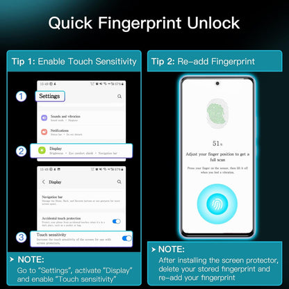 JETech Screen Protector for Samsung Galaxy A53 5G / A52 / A52 5G / A52s 5G, 9H Tempered Glass Film, Anti-Scratch, HD Clear, 3-Pack