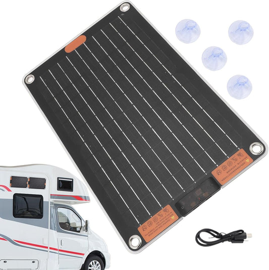 Solar Panel Charger - Solar Power Bank | 5V/2A Solar Charger | Waterproof Outdoor Electricity Power | 5V/2A Solar Generator |Multi-Device Charging Supply for Cell Phones, Tablets, Flashlights, Radios