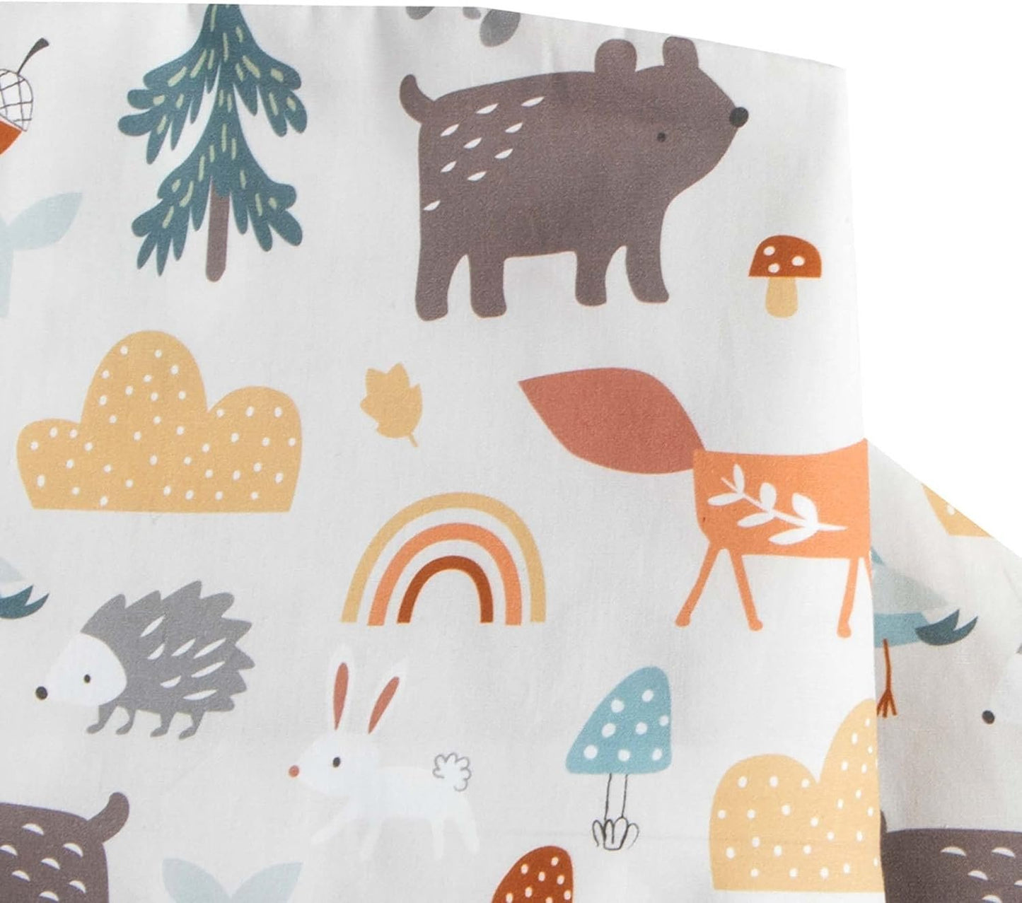 Boppy Nursing Pillow Cover, Spice Woodland Animals, Cotton Blend Fabric, Fits Boppy Bare Naked, Original and Luxe Breastfeeding Pillow, Awake Time Only