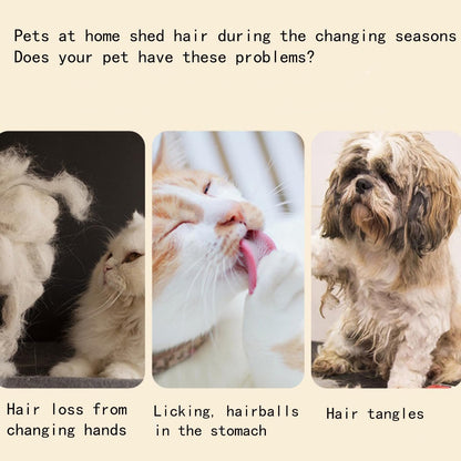 Lqucwepp 2PCS Pet Combs,Pet Hair Comb,Long & Short Stainless Steel Teeth for Dogs & Cats Home Grooming Kit, Removes Knots, Mats and Tangles Title