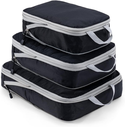 3 Piece Suitcase Organizer, Space-Saving Suitcase Organizer Water and Tear Resistant Travel Travel Kit Compression Designed for Families on Business Travel