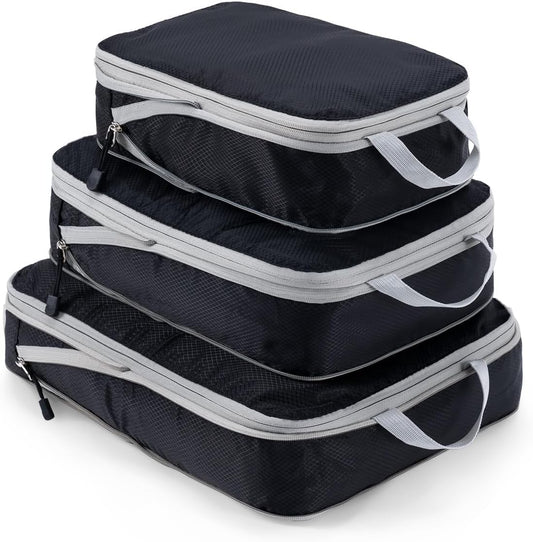 3 Piece Suitcase Organizer, Space-Saving Suitcase Organizer Water and Tear Resistant Travel Travel Kit Compression Designed for Families on Business Travel