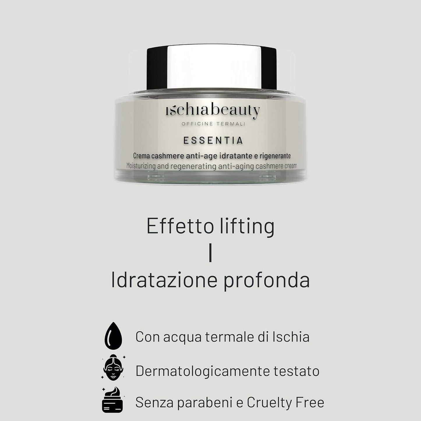 Ischia Beauty Anti-Age Moisturizing and Regenerating Cashmere Cream with Ischia Thermal Water – 50 ml