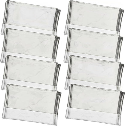 PREPARED4X 8-Pack Large Mylar Emergency Blanket - Mylar Blankets Survival Thick Reusable - Waterproof, Rip, and Tear Resistant Survivalist Gear - Emergency Thermal Blanket for Outdoors 82"x82"