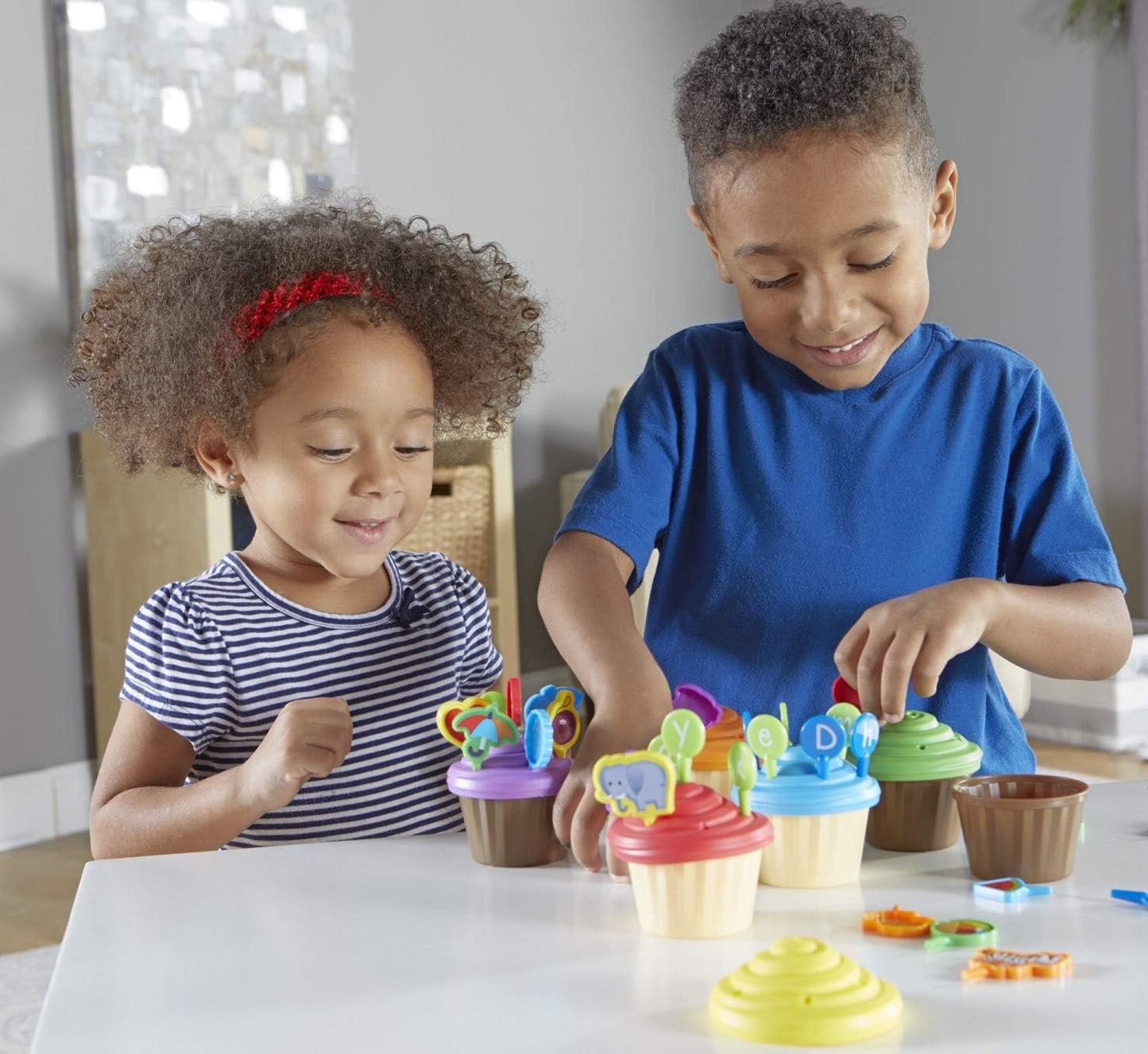 Learning Resources ABC Cupcake Party Toppers, Homeschool, Early Alphabet Learning, Sorting Cupcake Letters, Vocabulary Toy, Cupcakes, Ages 3+