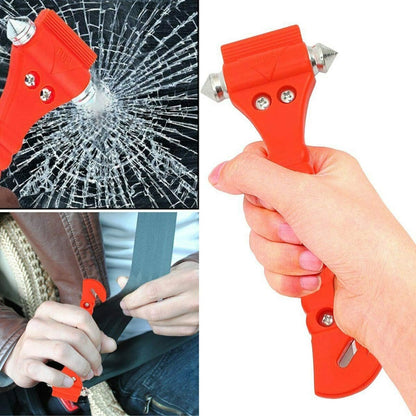 Kriture Escape Tool 4 Pack for Car, Auto Emergency Safety Hammer with Car Window Breaker and Seat Belt Cutter