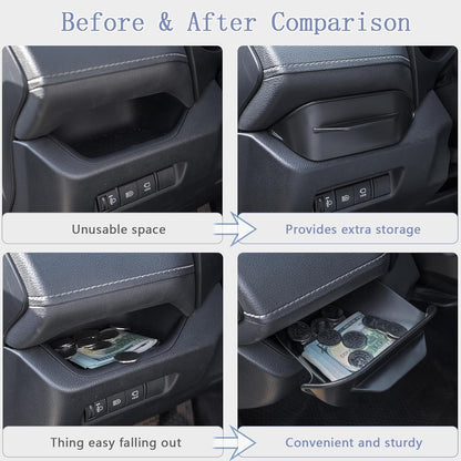 JDMCAR Driver's Drawer Box Compatible with Toyota RAV4 Accessories 2025 2024 2023 2022 2021 2020 2019 Drivers Side Cubby Drawer Organizer Storage Interior Accessories