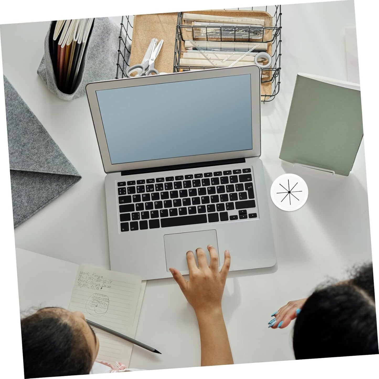 TEHAUX 3Pcs Desktop Wire Hole Plug Round Cable Hole Covers for Cable Management Durable Plastic Design for Office and Home Desks Tidy Up Your Workspace with Stylish Wire