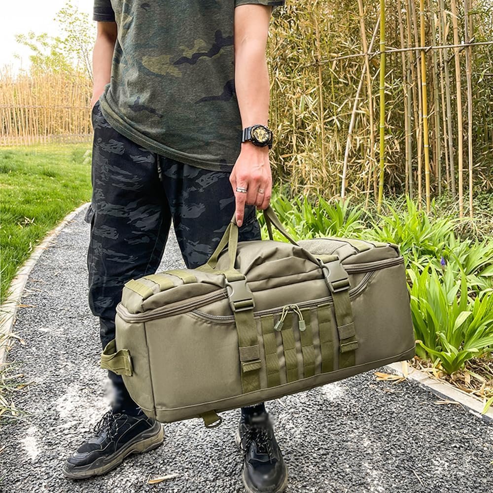 Namolit Outdoor Travel Bag Large Capacity Camping Backpack Waterproof Duffel Bag 56-75L for Outdoor Activities Sports Travel