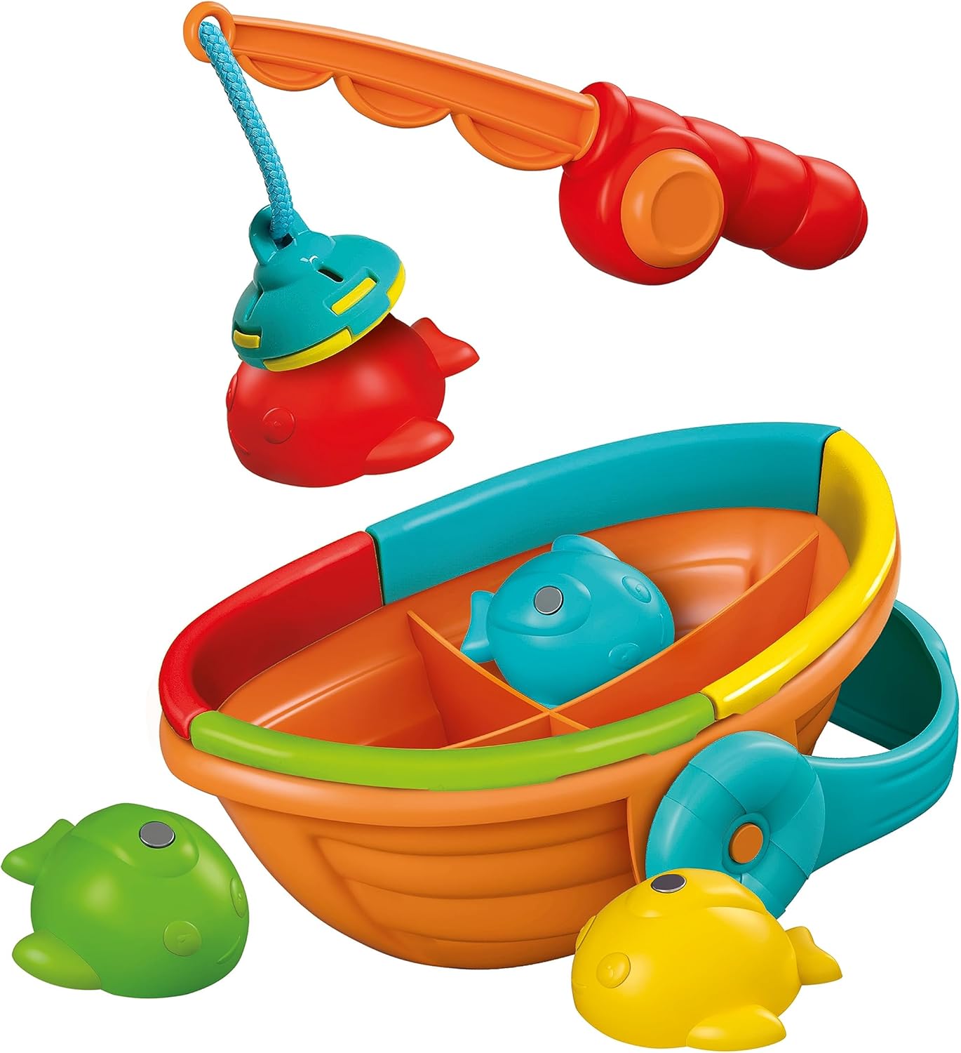 Clementoni Baby Colour Fishing, 17688 12-36 Months, 4 Fish to Catch, Early Childhood Educational Games, Made in Italy, Play for Future Line, Stimulates Coordination and Logic