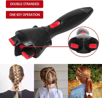 Bruafsir Electric Hair Braider Automatic Twist Braider Hair Processing Device Hair Braider Machine Braiding Hairstyle Hair Styling Tool