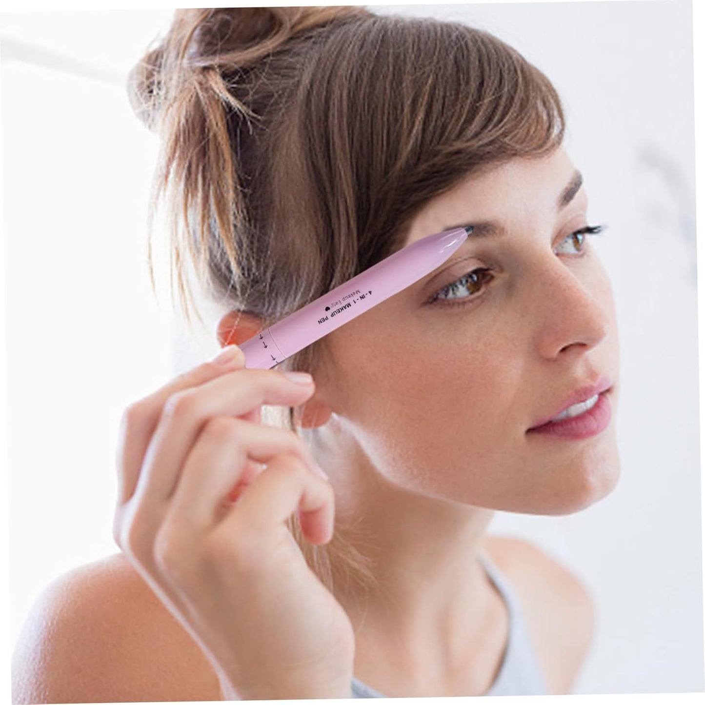 Makeup Pencil,4 in 1 Multifunctional Makeup Pencil Eyeliner Makeup Pencil Lip Liner Eyebrow Pencil Highlighter Compact Easy Makeup Accessories