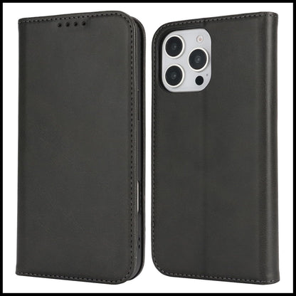 FROLAN for iPhone 16 Pro Wallet Case with Card Holder, Premium PU Leather Credit Slot Flip Folio Book Drop Protection Shockproof Phone Cover for iPhone 16 Pro 6.3 Inch (Black)