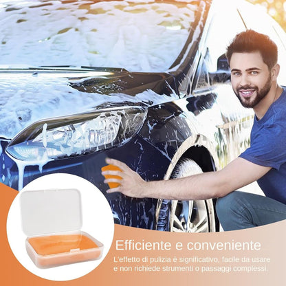 Clay Bar Scratch Remover, Car Decontamination Mud Cleaner, No-Scratch Auto Detailing Tool for Efficient Cleaning of Glass and Vehicle Body Surfaces, PP Material, 3.94x2.75x1.18in