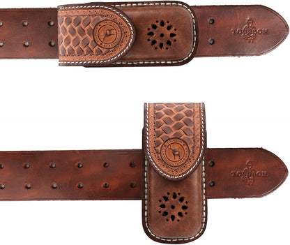 Tourbon Multitool Sheath with Belt Loop One-Piece Molded Leather Knife Pouch Holster EDC Belts Organizer Magnetic Closure