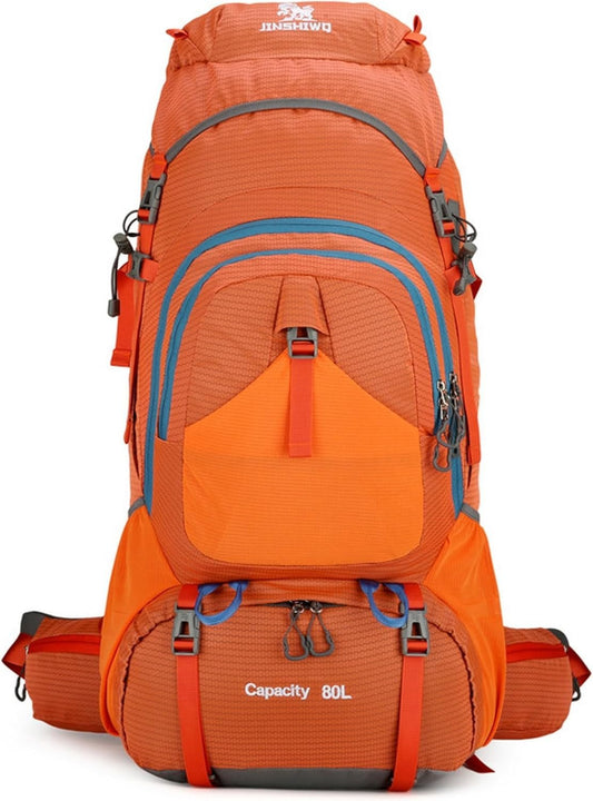 80L Backpack Outdoor Sports Hiking Backpack Multi-Functional Sports Travel Luggage Camping Large Capacity Mountaineering Bag