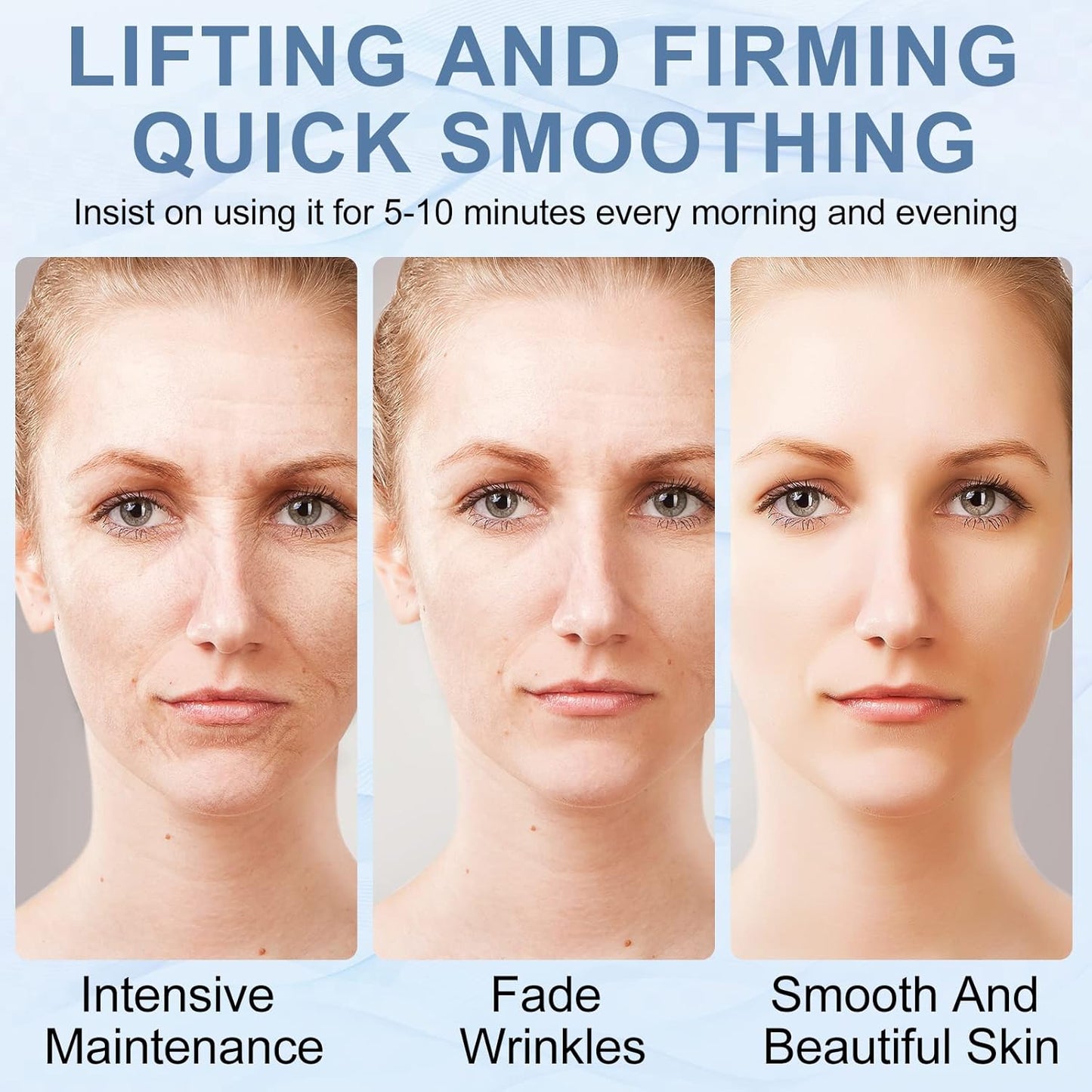Face Massager, 3-in-1 Anti Wrinkles Facial and Neck Massager, Face Sculpting Tool, Electric Face Neck Lifting Massager with 45 ±5℃ Heat & 3 Massage Modes Skin Care, Improve,Tightening and Smooth