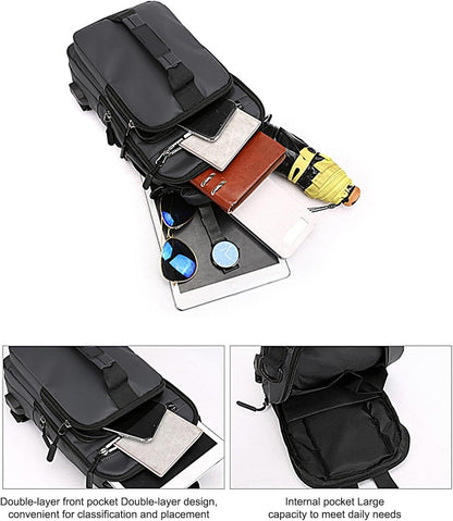 Men's Travel Bag | USB Charging Port | Simple Travel Backpack | Notebook Commute Carrier | Large Capacity Bag | Heavy Duty Business Travel Gear for Travel, Outdoor Activities