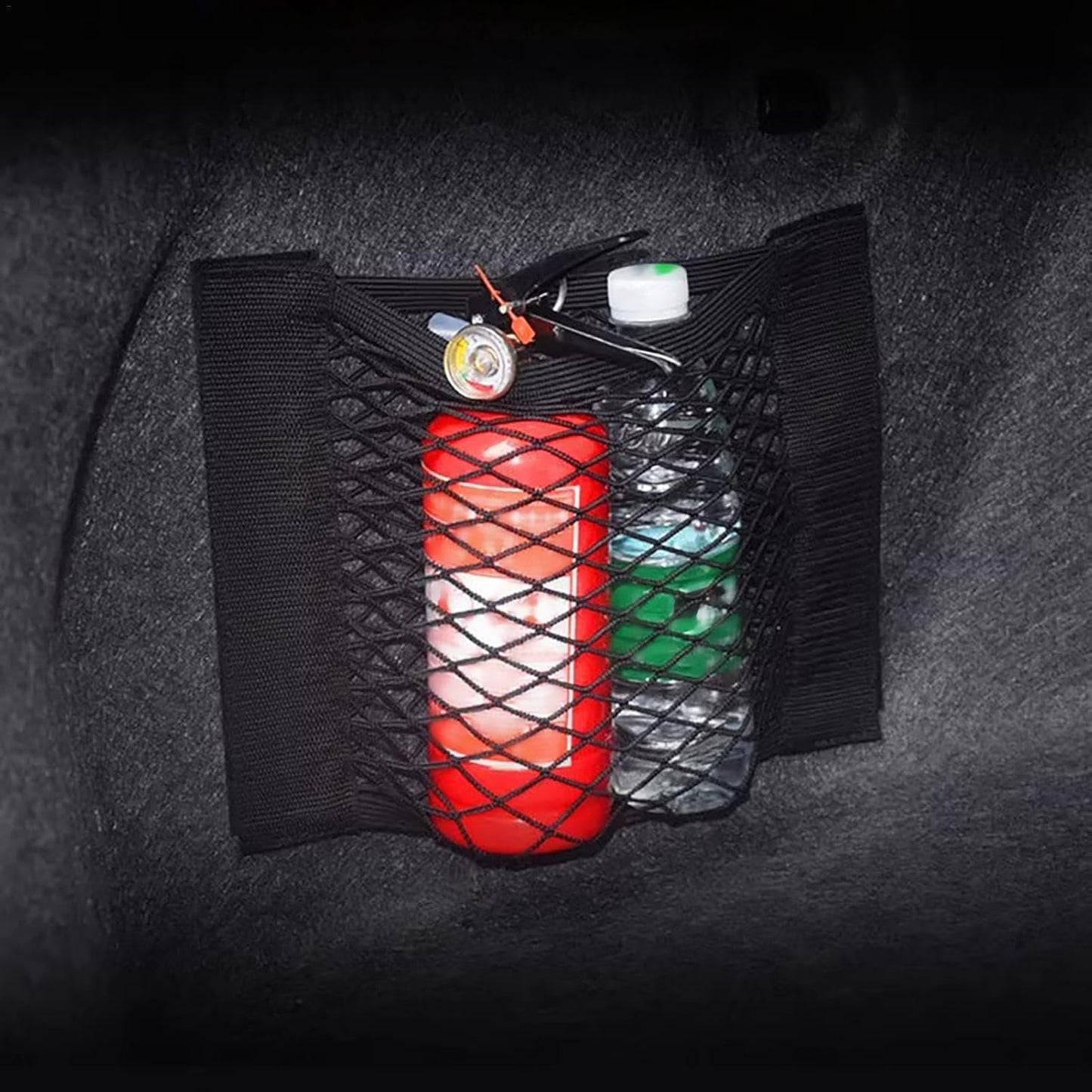 Trunk Net | Car Cargo Storage Net for Trunk - Small Car Storage Net, Elastic Seat Storage Mesh, Interior Accessories for SUV, Truck, Van, RV