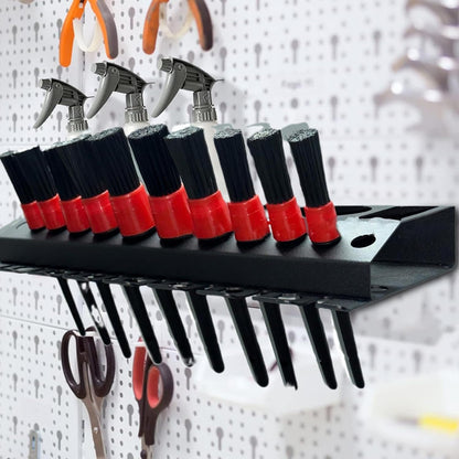 Spray Bottle Storage Rack, Wall Mount Auto Detailing Bottle Holder, Cleaning Tools Hanger, Car Beauty Shop Accessory, Wash Accessories Display 16.14 x 6.69 x 1.77 inches, For Garage
