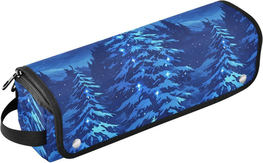 Blue Forests - Organizer 2 in 1 per strumenti per capelli e tappetino resistente al calore, grande capacità, organizer portatile per strumenti caldi e accessori per la cura dei capelli