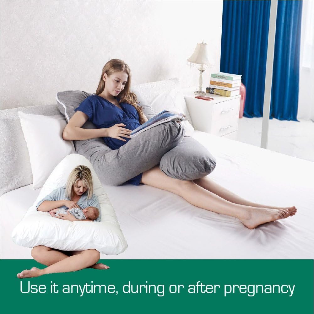 Australian Made Pregnancy/Maternity/Nursing Pillow Body Feeding Support (Pillowcase Included) (White)
