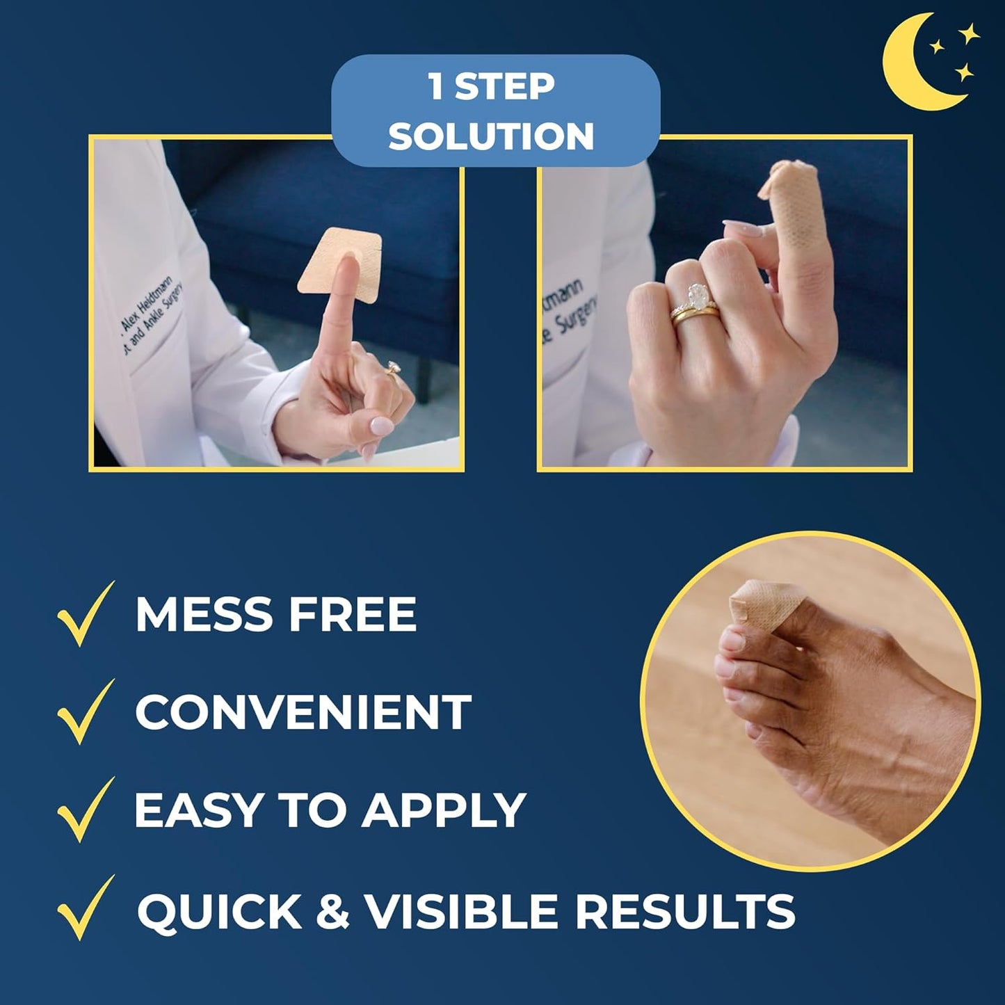 Kerasal Nighttime Renewal Fungal Nail Patches - 14 Patch - Overnight Repair for Nail Fungus Damage, 8-Hour Treatment Restores Healthy Appearance (Packaging May Vary)