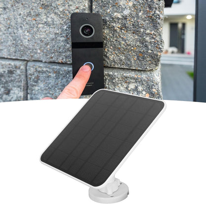 12W Solar Panel for Ring Camera, Solar Panel Charger with 360 Degree Adjustable Bracket, 9.8ft Charging Cable, USB C Solar Panel Video Doorbell 2 3 3+ 4 Plus and for Doorbell 2K Camera