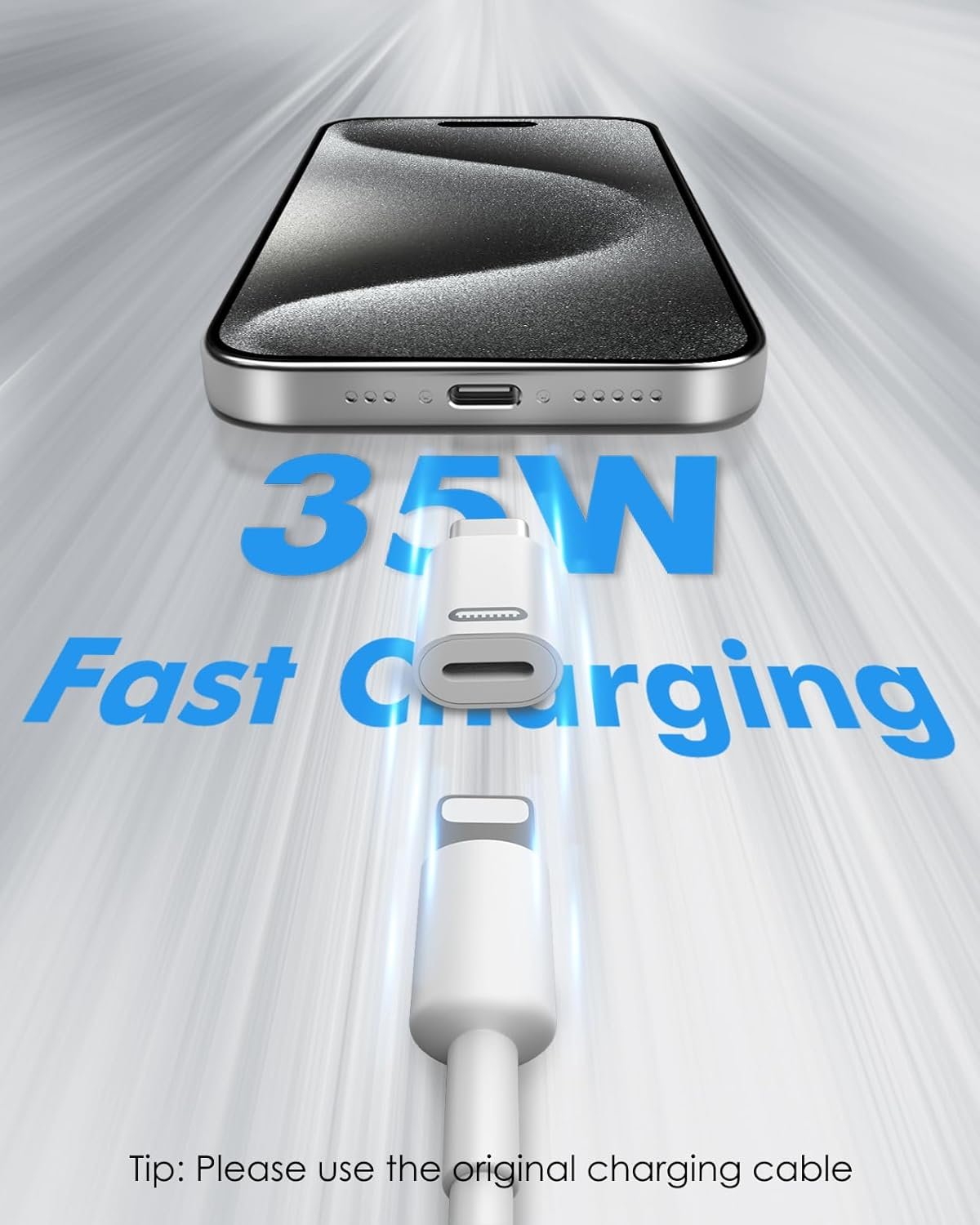 MoKo Lightning Female to USB C Male Adapter, 2Pack USB-C to Lightning Adapter for iPhone 15/16 Pro/16 Pro Max/Plus,Galaxy S24, iPad Pro/Air,for Fast Charging/Data Transfer, Not for Audio/OTG, White PD