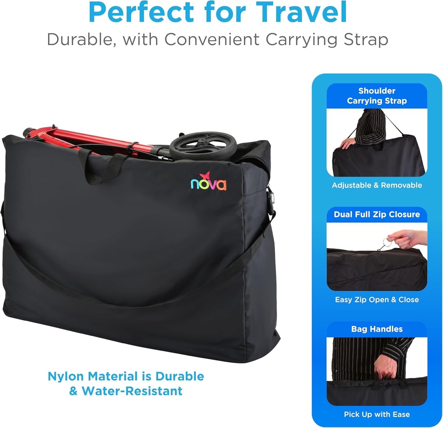 NOVA Medical Products Travel Bag for Rolling Walker