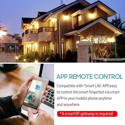Fingerbot,Mini BT Fingerbot Home Automation Controller APP Control Voice Control Schedule Timer Fingerbot Home Appliances Switch Pusher Smart Controller (BT Gateway Required)