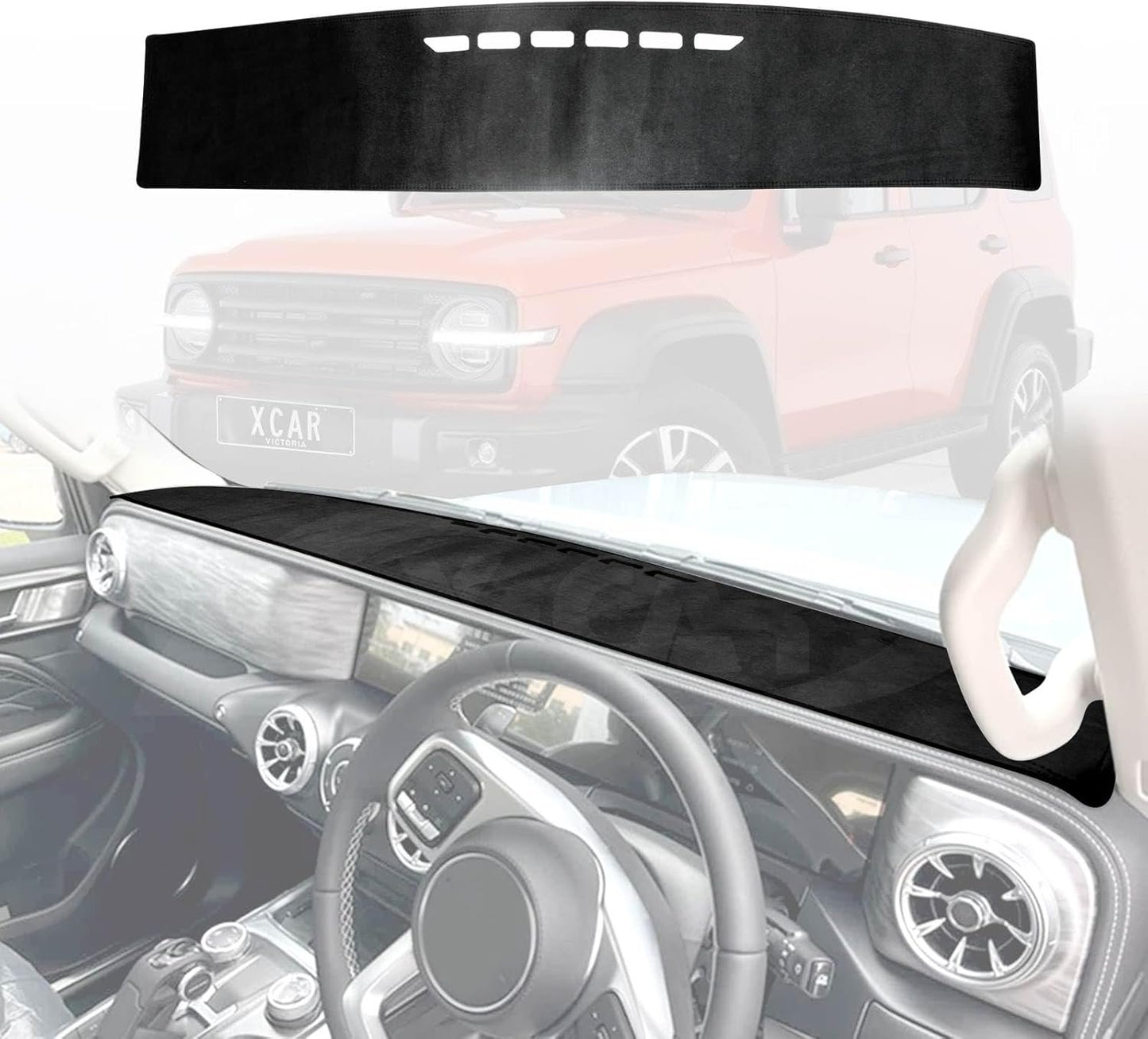 X-Car Dash Mat for GWM Tank 300 2023-2025 Non-Slip Microfiber Pad Cover Interior Accessories