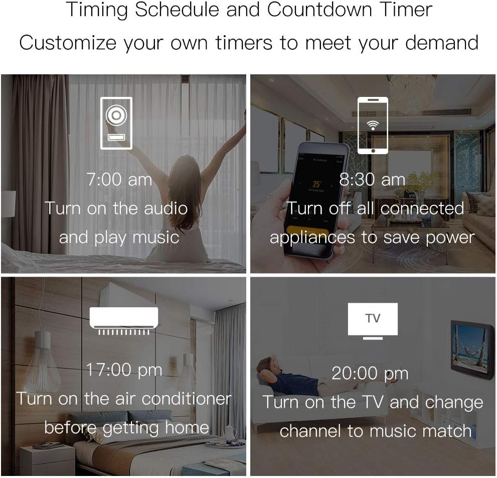 MoesGo WiFi IR Control Hub for Smart Appliances via Voice and Smart Life/Tuya App, Compatible with Amazon Echo and Google Home