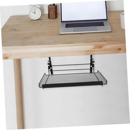 BELLIFFY Office Under Desk Storage Organizer Mesh Design Storage Rack for Document Magazine Organization for Home Office Use