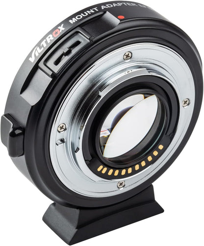 VILTROX EF-M2II 0.71x Speed-Booster MFT Adapter for EF Lens Mount to Micro 4/3 Cameras GH6 GH5M2 BMPCC 4K GH4 GH5 G100 G95 G85 OM-1 EM-1