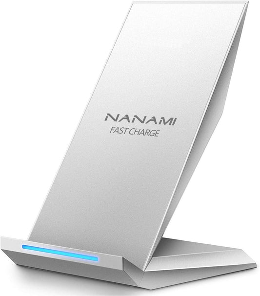 Fast Wireless Charger, NANAMI 10W Qi Wireless Charging Stand for iPhone 16 15 14 13 12 Mini 11 Pro Max XS Max XR X 8,Fast Charge for Samsung Galaxy S25/S24 Ultra/S23/S22/S21/S20 FE/S10 S8, Pixel 7/6/5