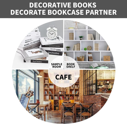 YSOOUA 4 Pieces Decorative Books for Home Decor Fake Folding Books for Home Decoration Bookcase Coffee Table Shelves (A)
