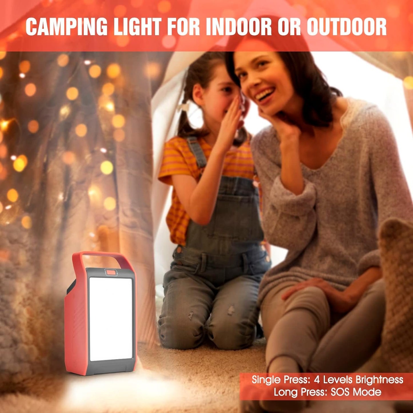 Takki Power Bank 99Wh with Camping Gear Lights 110V AC Outlet Battery Backup for Camping Home Laptop Road Trip Emergency Hurricane Supplies