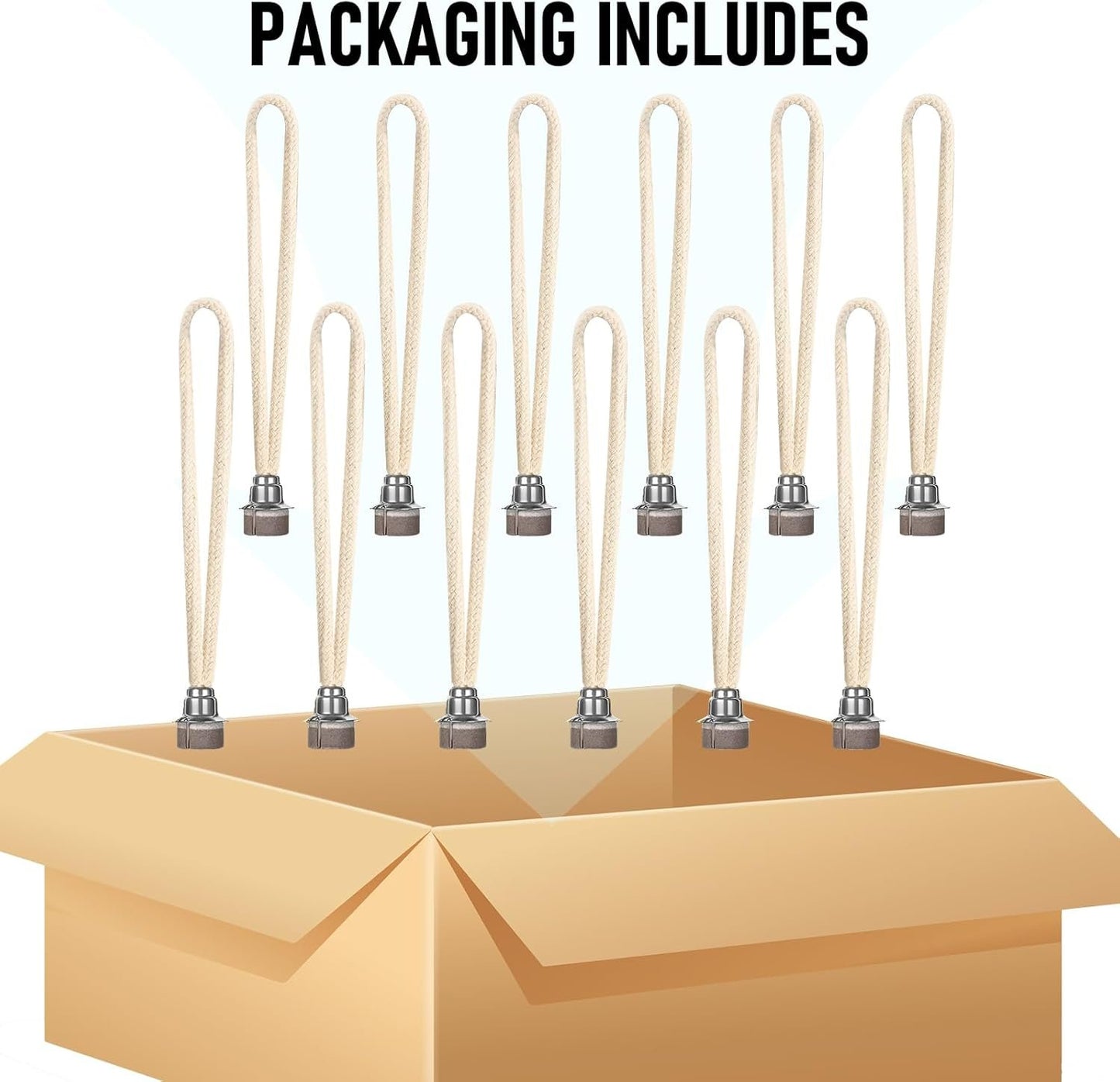 TOUNALKER 12 PCS Oil Lamp Wick Replacement Lamps Wick Air Control Catalytic Burner Wick for Catalytic Burner Diffuser Aromatherapy(Silver)