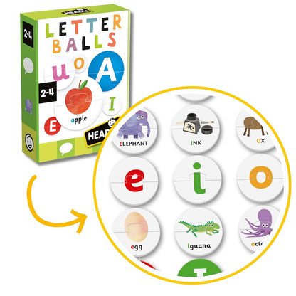 Headu Letter Balls, Educational Toys for Boys and Girls Ages 2-4 Years Old, Toddler Learning Toys, Teacher Homeschool Supplies, Birthday