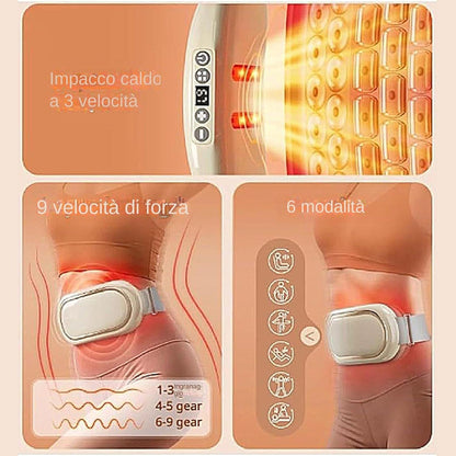 Cintura Dimagrante - Attrezzo Elettrico Addominale | Cintura Dimagrante Portatile per Rafforzare i Muscoli del Core, Bruciare i Grassi, Rassodare, Modellare e Scolpire.