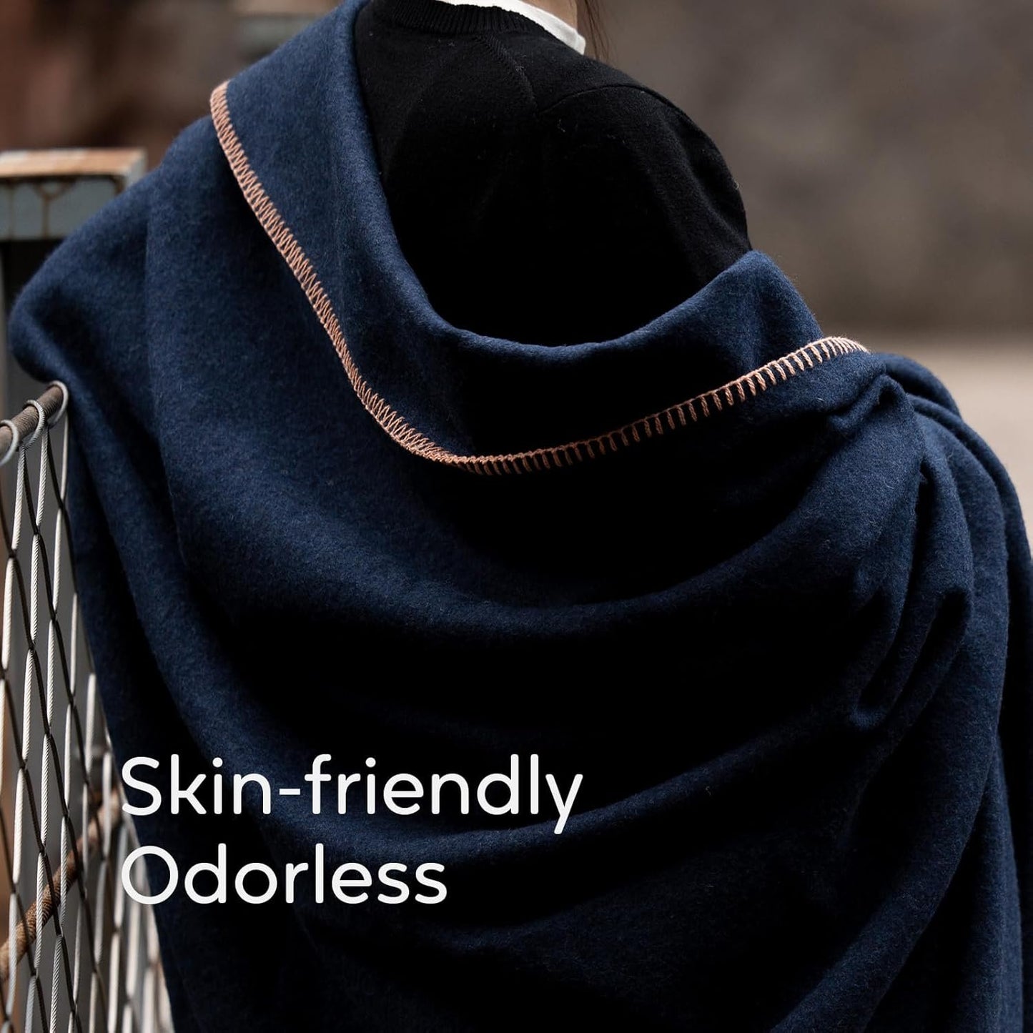 Molithe 100% Wool Blanket, 62" x 86", Warm, Thick, Washable, Military Wool Blanket, Great for Camping, Outdoors, Sporting Events, Survival Kits