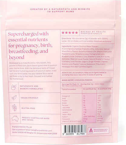 Franjos Kitchen Motherhood Hydration Powder - Mixed Berry & Coconut