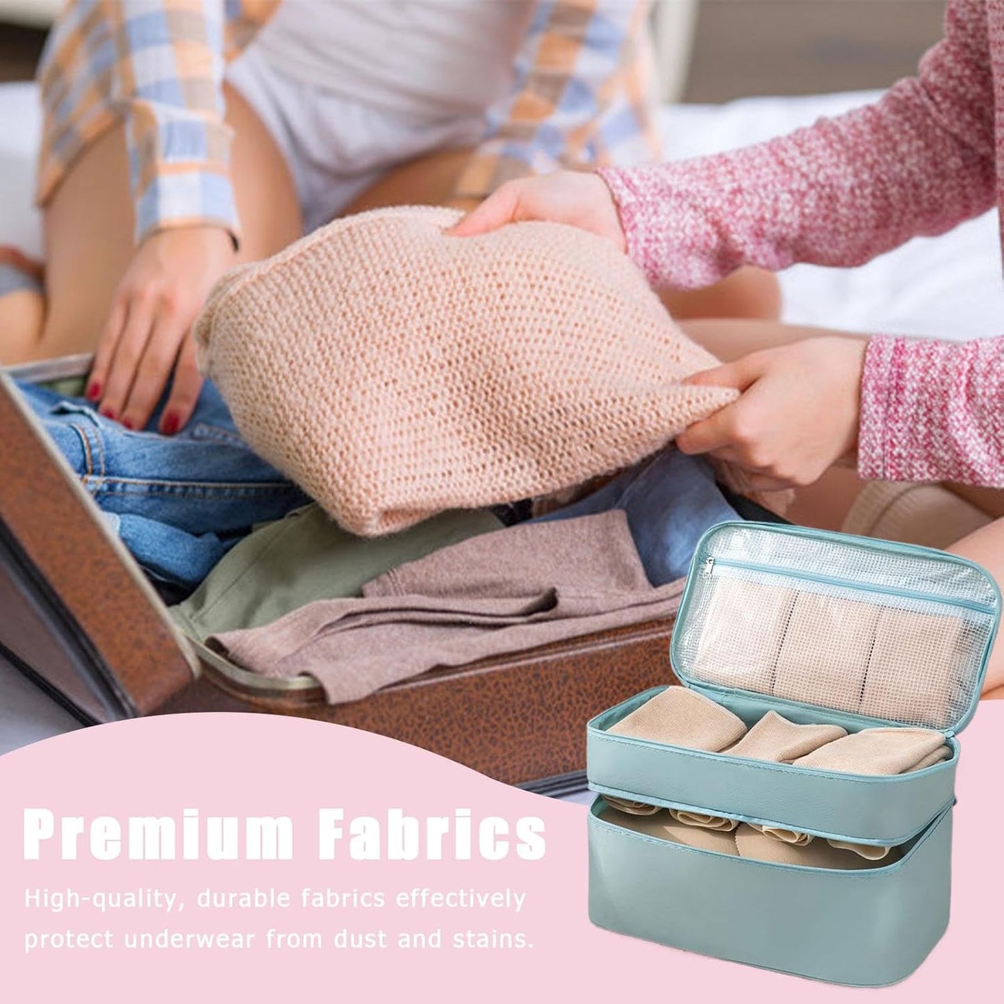 Undergarment Bag for Travel | Underwear Storage Bag | Multifunctional Lingerie Bag for Packing and Travel Organization | Travel Accessories
